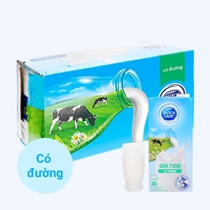 Sữa tiệt trùng DUTCH LADY có đường hộp 1.0 lít thùng 12