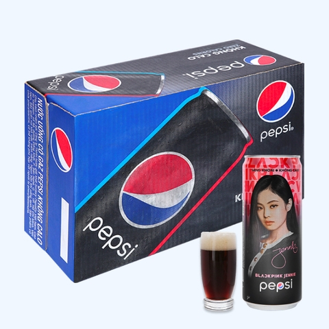 Nước ngọt PEPSICO COLA đen lon 330ml