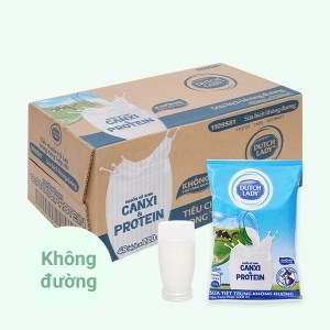 Sữa tiệt trùng DUTCH LADY không đường bịch 220ml thùng 48