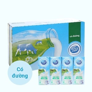Sữa tiệt trùng DUTCH LADY có đường hộp 180ml thùng 48