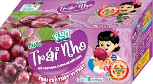 Sữa chua uống LIF KUN vị nho ép bịch 110ml thùng 24