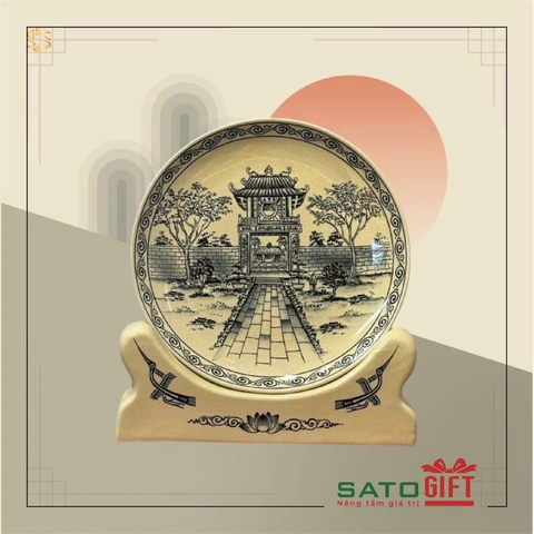 Quà tặng VIP - Đĩa cảnh Gốm Chu đậu