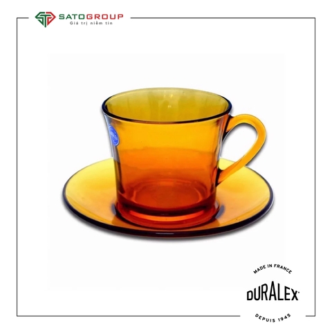 Bộ Ly Duralex 12 Món( 6 Ly + 6 Dĩa) - 9006DS12