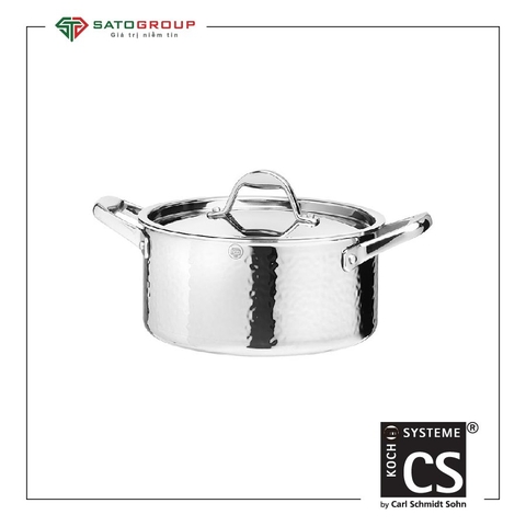 Nồi Inox CS STERN Có Nắp 22x11cm