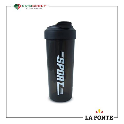 Bình Nước Thể Thao La Fonte Cá Tính Màu Đen 650ml - 011440