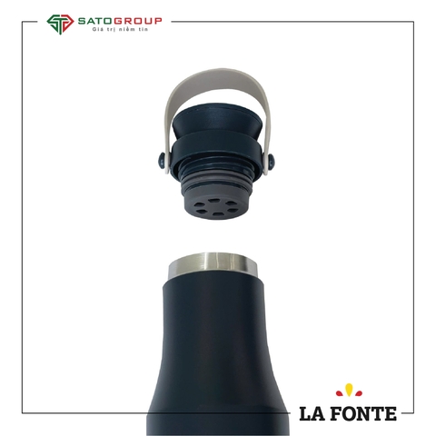 Bình giữ nhiệt Travel La Fonte inox 304 có quai xách tiện lợi 470ml-010245-BLU