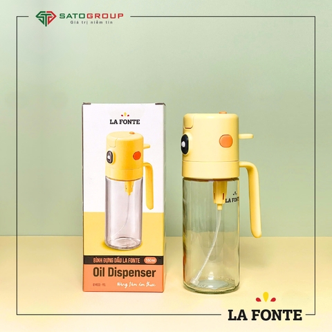 Bình Xịt Dầu Ăn Phun Sương Thủy Tinh La Fonte (550 ml-014533-YEL)