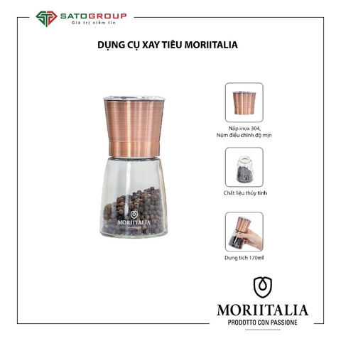 Dụng Cụ Xay Tiêu Moriitalia Phong Cách Retro Màu Đồng