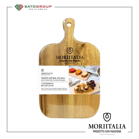 [MỚI] Thớt Gỗ Đa Dụng Moriitalia 330x200x20mm - THOT00009874