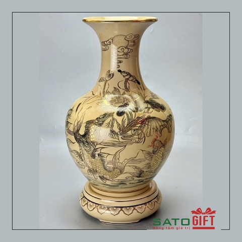 Phú quý cá chép hoa sen