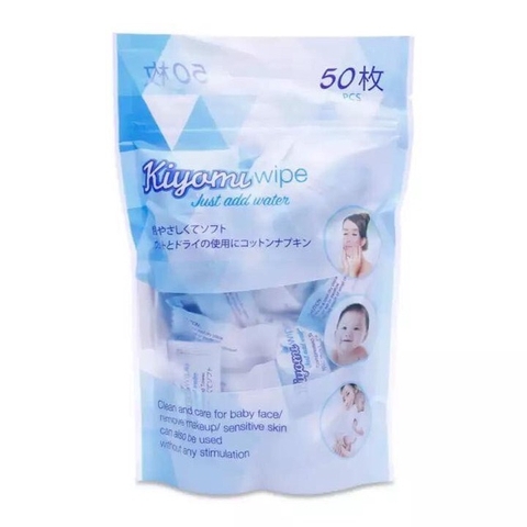 Khăn giấy nén Kiyomi dạng viên kẹo 50 viên