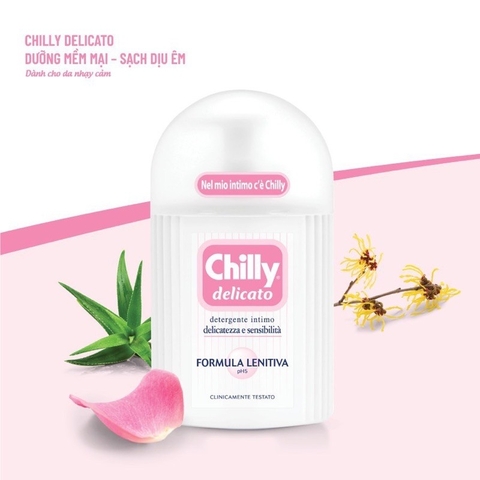 Dung dịch vệ sinh phụ nữ Chilly - Dưỡng mềm mại