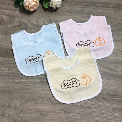 Set 3 yếm sợi tre Wooji đủ mẫu