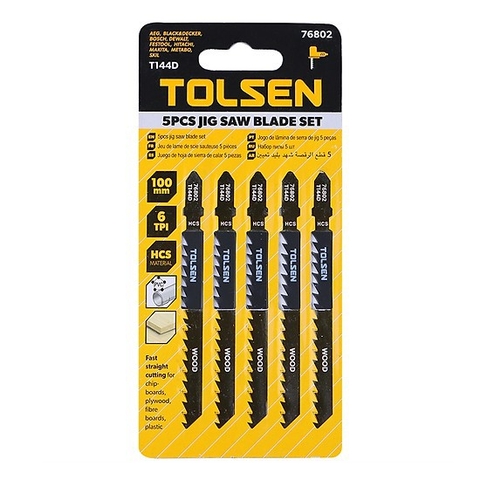 LƯỠI CƯA MÁY GỖ ĐEN 100mm T144D - 76802 Tolsen