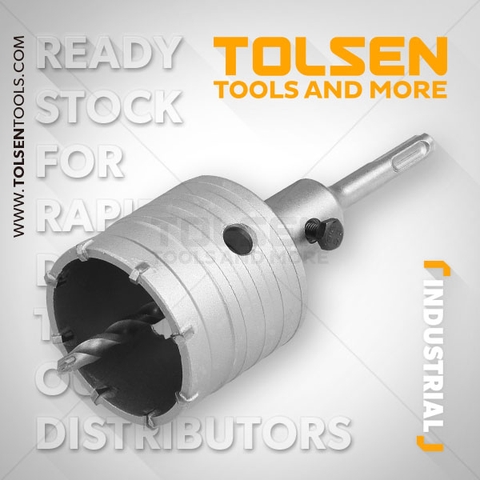 Mũi khoan khoét bê tông 100mm Tolsen - 75896