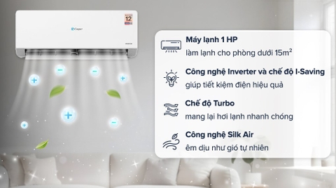 Máy lạnh Casper Inverter 1 HP QC-09IU36A Mẫu mới