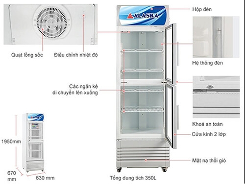Tủ Mát Alaska 342 lít LC-643DB
