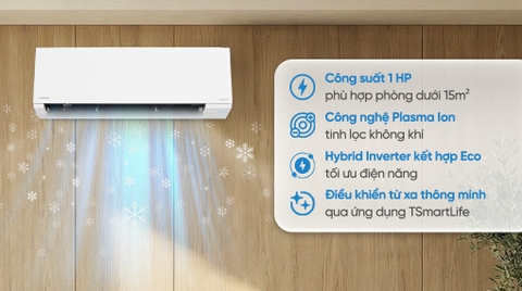 Máy lạnh Toshiba Inverter 1 HP RAS-H10F2KCVSG-V Mẫu mới