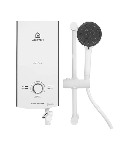 Máy nước nóng trực tiếp Ariston AURES PREMIUM 4.5P IVORY (4500W-có bơm)