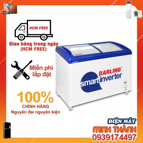 TỦ ĐÔNG TRƯNG BÀY KEM DARLING INVERTER 300/210 LÍT DMF-3079ASKI ĐỒNG (R134A) (ĐÔNG TRƯNG BÀY KEM)