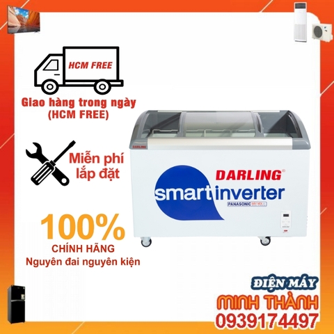 Tủ Đông Darling Smart Inverter kính lùa cong DMF-6079ASKI