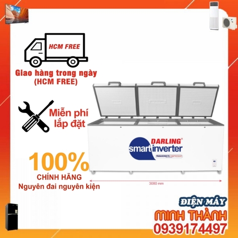 Tủ Đông Darling Inverter 1700 Lít DMF-1579ASI