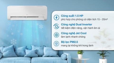 Máy lạnh LG Inverter 1.5 HP IEC12G1 có Wifi