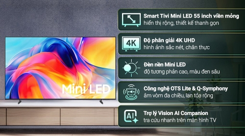 Smart Tivi Mini LED Samsung AI 4K 55 inch UA55M77HA Mẫu mới Mini Led- Giong nói