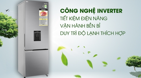 Tủ lạnh Panasonic Inverter 322 lít NR-BV360WSVN   GIÁ TẠI KHO