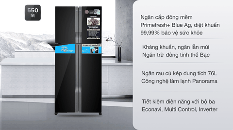 Tủ lạnh Panasonic Inverter 550 lít NR-DZ601VGKV CHÍNH HÃNG