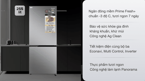 Tủ lạnh Panasonic Inverter 255 lít NR-SV280BPKV New