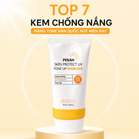 TOP 7 KEM CHỐNG NẮNG NÂNG TONE HÀN QUỐC HOT HIỆN NAY