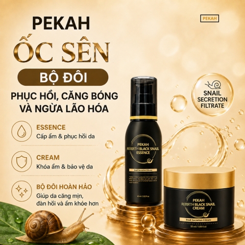 PEKAH ỐC SÊN: BỘ ĐÔI PHỤC HỒI, CĂNG BÓNG VÀ NGỪA LÃO HÓA