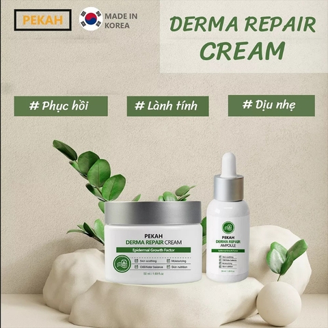 [ 2 items] Bộ Sản Phẩm Cải Thiện Và Phục Hồi Da Mụn Gồm Serum Và Kem Dưỡng Da PEKAH