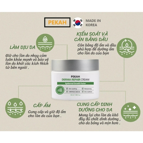 [ 2 items] Bộ Sản Phẩm Cải Thiện Và Phục Hồi Da Mụn Gồm Serum Và Kem Dưỡng Da PEKAH