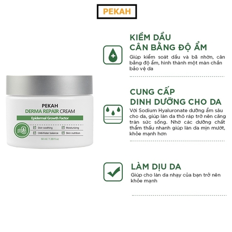 Kem Dưỡng Phục Hồi Da Hư Tổn ( Da Mụn ) PEKAH - PEKAH Derma Repair Cream