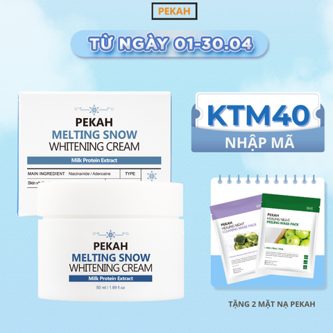 [ NHẬP MÃ KMT40 ] Kem Dưỡng Da Nâng Tone Và Ngừa Nếp Nhăn PEKAH - PEKAH Melting Snow Whitening Cream