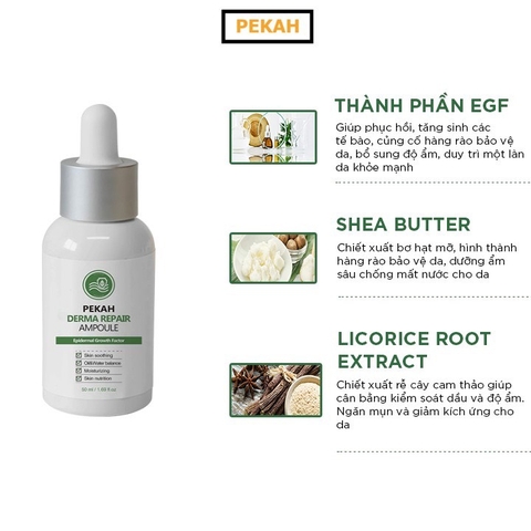 [ 2 items] Bộ Sản Phẩm Cải Thiện Và Phục Hồi Da Mụn Gồm Serum Và Kem Dưỡng Da PEKAH