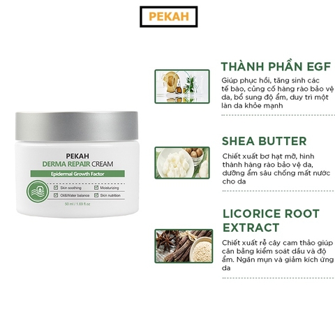Kem Dưỡng Phục Hồi Da Hư Tổn ( Da Mụn ) PEKAH - PEKAH Derma Repair Cream