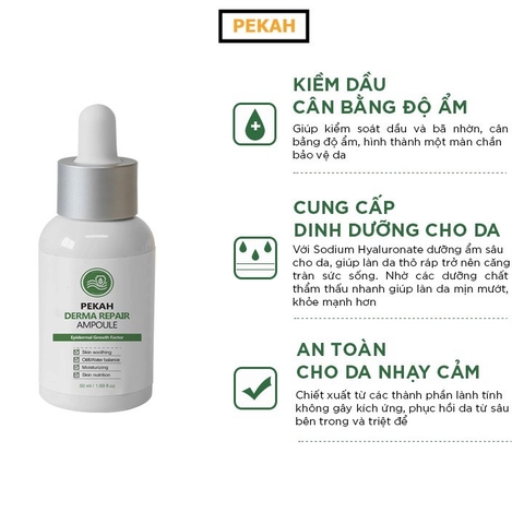[ NHẬP MÃ PEKAH20 ] Tinh Chất Phục Hồi Da Hư Tổn ( Da Mụn ) PEKAH - PEKAH Derma Repair Ampoule