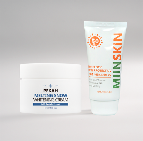 [Nhập mã KMT40 giảm 40K ] Combo Kem Chống Nắng PEKAH Sun Block 70ml & Kem Dưỡng PEKAH Whitening Cream 50ml Dưỡng Trắng Nâng Tone Đều Màu da