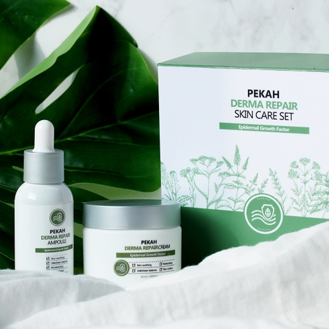 [ 2 items] Bộ Sản Phẩm Cải Thiện Và Phục Hồi Da Mụn Gồm Serum Và Kem Dưỡng Da PEKAH