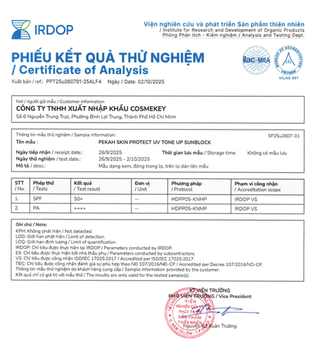 [Nhập mã KM30K giảm 30K] Kem Chống Nắng Vật Lý Nâng Tone, Bảo Vệ Da PEKAH - PEKAH SKIN PROTECT UV TONE UP SUNBLOCK 70ml