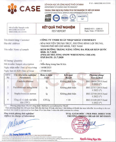 [ NHẬP MÃ KMT40 ] Kem Dưỡng Da Nâng Tone Và Ngừa Nếp Nhăn PEKAH - PEKAH Melting Snow Whitening Cream