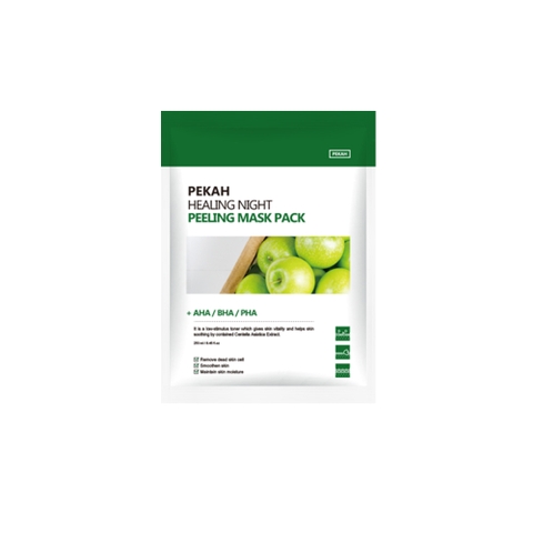 Set Mặt Nạ Giấy Cải Thiện Mụn Ẩn AHA/BHA/PHA PEKAH 25ml - PEKAH Healing Night Peeling Mask Pack