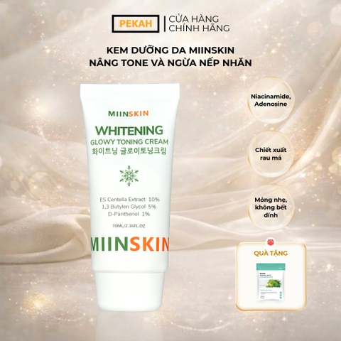 [ Nhập mã KM30K ] Kem Dưỡng Da Nâng Tone Và Ngừa Nếp Nhăn Miinskin - Miinskin Whitening Glowy Toning Cream