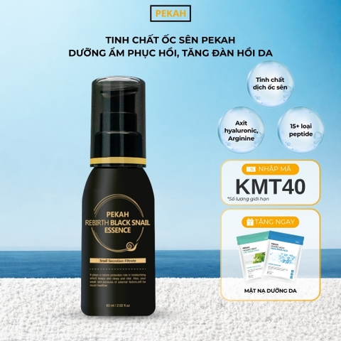 Tinh Chất Dưỡng Ẩm Phục Hồi , Tăng Đàn Hồi Da Ốc Sên PEKAH - PEKAH Rebirth Black Essence