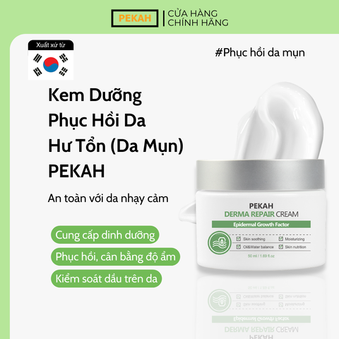 [ 2 items] Bộ Sản Phẩm Cải Thiện Và Phục Hồi Da Mụn Gồm Serum Và Kem Dưỡng Da PEKAH
