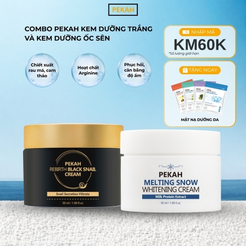 COMBO KEM NGÀY DƯỠNG TRẮNG & ĐÊM NGĂN NGỪA LÃO HÓA PEKAH