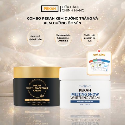 [Nhập mã PK50 giảm 50K] COMBO KEM NGÀY DƯỠNG TRẮNG & ĐÊM NGĂN NGỪA LÃO HÓA PEKAH